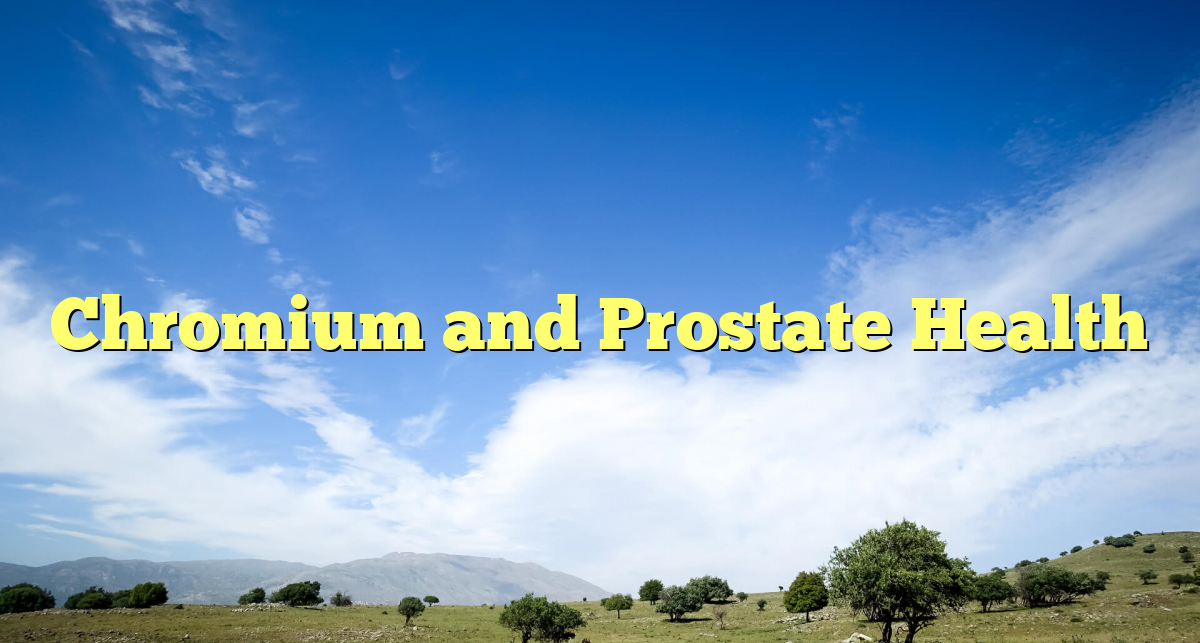 Chromium and Prostate Health
