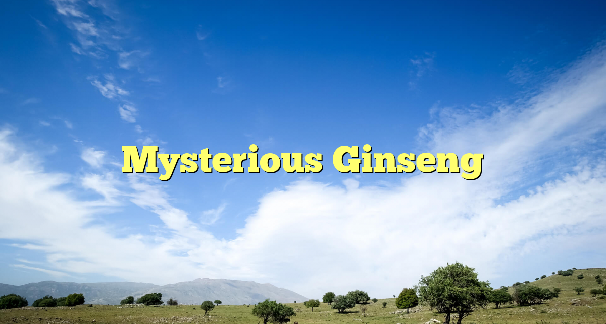 Mysterious Ginseng